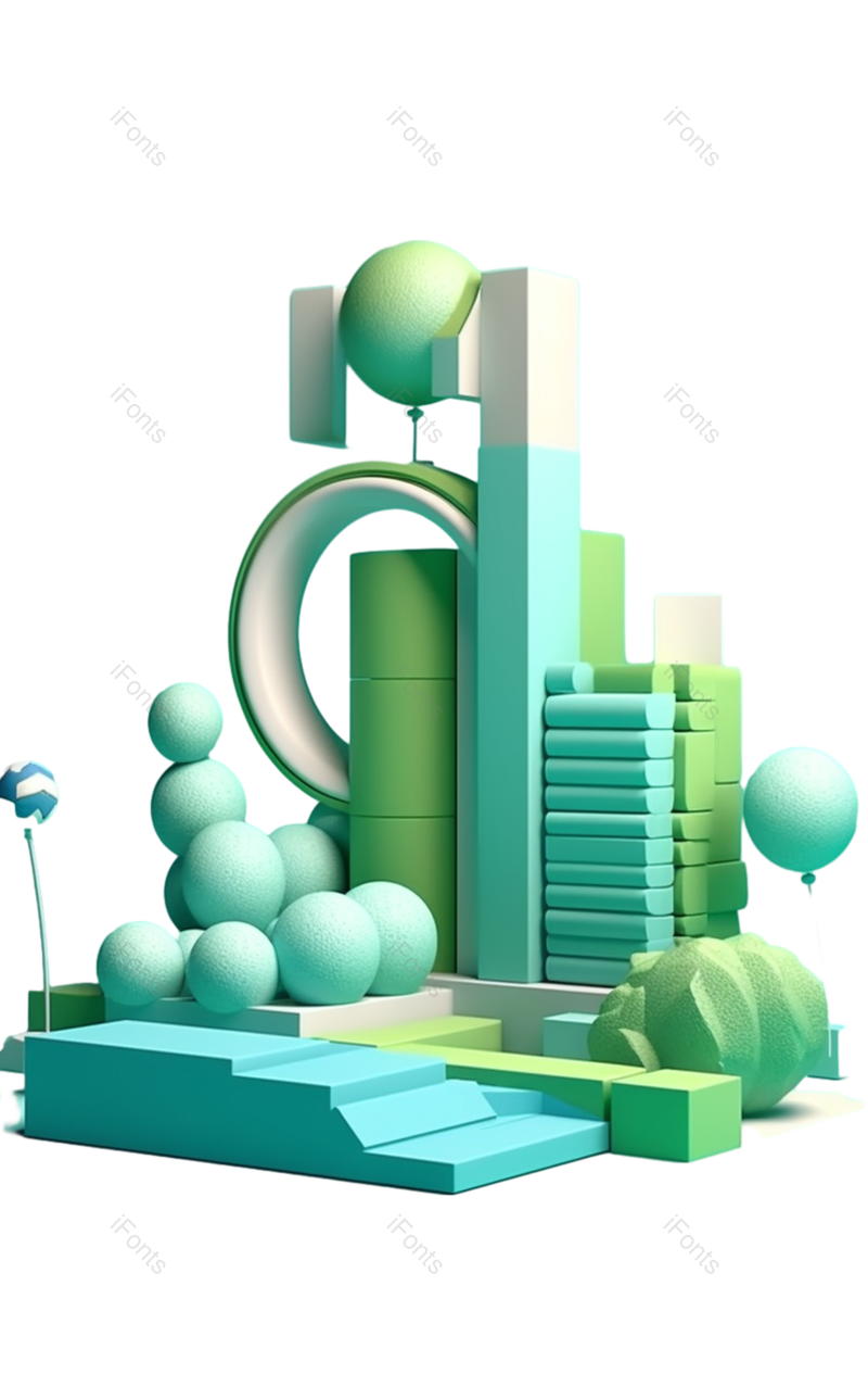 插画图片,抽象元素,几何形状PNG,气球免抠素材